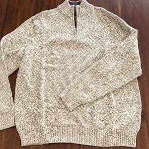 Chaps Men's Gray Half-Zip Sweater